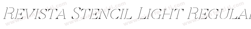 Revista Stencil Light Regular字体转换
